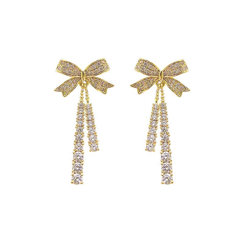 Pendant Bow Earrings - Holiday Collection